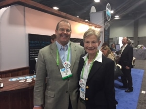 Our VP of Publications, Robin Rothrock with Dwayne Dexter from Jackson Labs